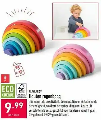 Houten regenboog