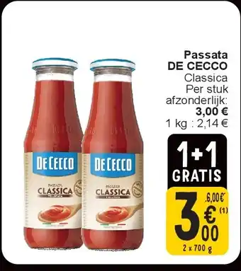 Cora Passata DE CECCO aanbieding