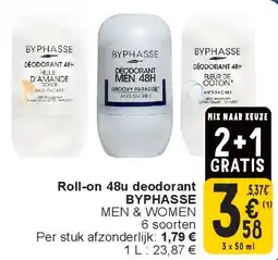 Cora Roll-on 48u deodorant BYPHASSE aanbieding