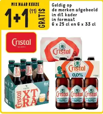 Cora Geldig op de merken afgebeeld in dit kader in formaat 6 x 25 cl en 6 x 33 cl aanbieding