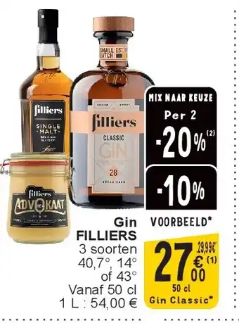 Cora Gin FILLIERS aanbieding