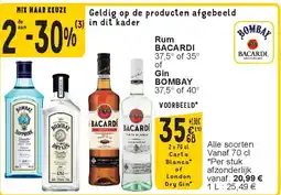 Cora Rum BACARDI aanbieding