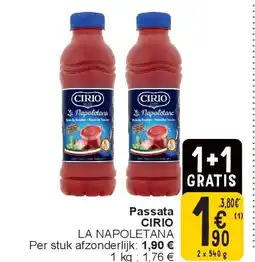 Cora Passata CIRIO aanbieding