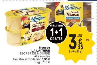 Cora Mousse LA LAITIÈRE aanbieding