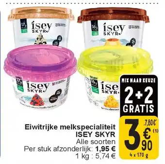 Cora Eiwitrijke melkspecialiteit ISEY SKYR aanbieding