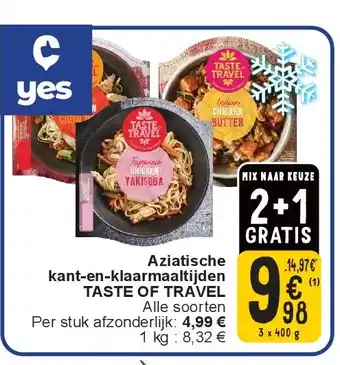 Cora Aziatische kant-en-klaarmaaltijden TASTE OF TRAVEL aanbieding