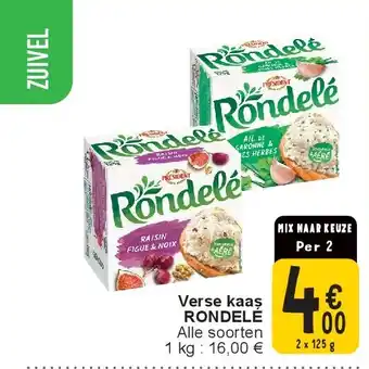 Cora Verse kaas RONDELÉ aanbieding