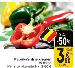 Cora Paprika’s drie kleuren aanbieding