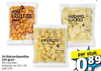 Albert Heijn AH Bakaardappeltjes 600 gram aanbieding