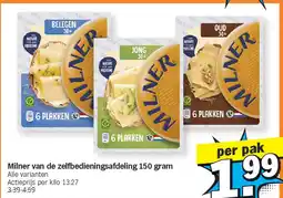 Albert Heijn Milner van de zelfbedieningsafdeling 150 gram aanbieding