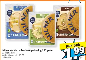 Albert Heijn Milner van de zelfbedieningsafdeling 150 gram aanbieding