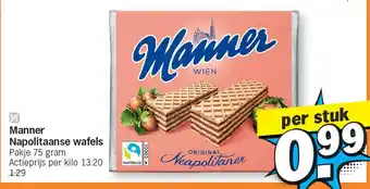 Albert Heijn Manner Napolitaanse wafels aanbieding