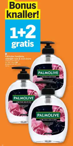 Albert Heijn Palmolive handzeep midnight rose & iced peony aanbieding