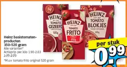 Albert Heijn Heinz basistomatenproducten 350-520 gram aanbieding