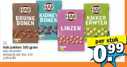 Albert Heijn Hak pakken 380 gram aanbieding