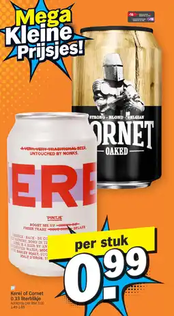 Albert Heijn Kerel of Cornet 0.33 literblikje aanbieding