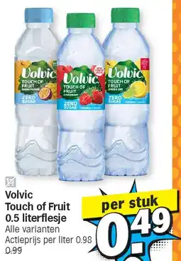 Albert Heijn Volvic Touch of Fruit 0.5 literflesje aanbieding