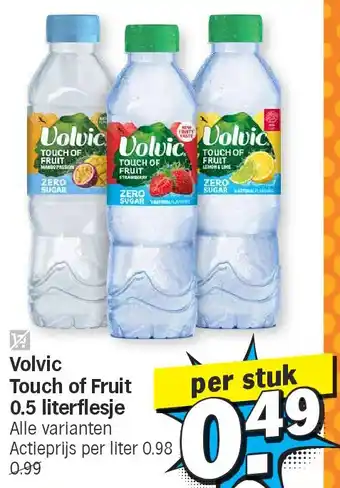 Albert Heijn Volvic Touch of Fruit 0.5 literflesje aanbieding