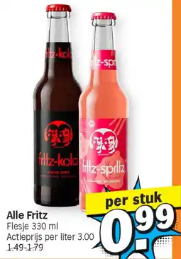 Albert Heijn Alle Fritz aanbieding