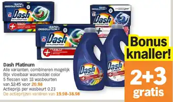 Albert Heijn Dash Platinum aanbieding