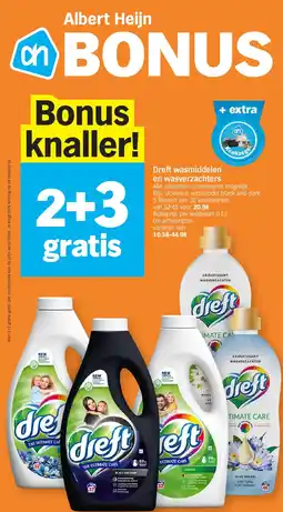 Albert Heijn Dreft wasmiddelen en wasverzachters aanbieding