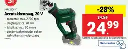 Lidl Accutakkenzaag, 20 V aanbieding