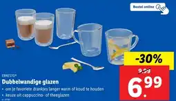 Lidl Dubbelwandige glazen aanbieding