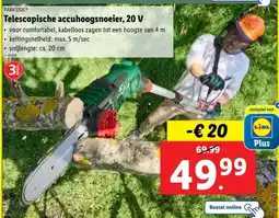 Lidl Telescopische accuhoogsnoeier, 20 V aanbieding