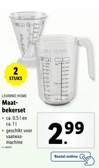 Lidl Maat- bekerset aanbieding