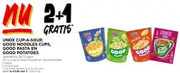 Jumbo UNOX CUP-A-SOUP, GOOD NOODLES CUPS, GOOD PASTA EN GOOD POTATOES aanbieding