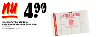 Jumbo JUMBO EXTRA STERK & ABSORBEREND KEUKENPAPIER aanbieding