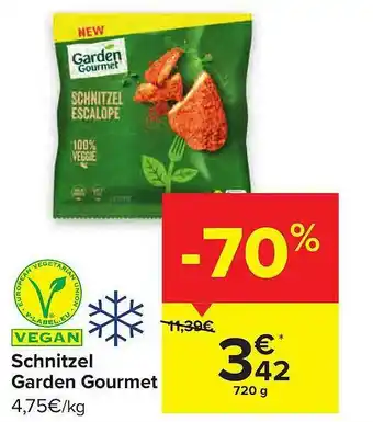 Carrefour Market Schnitzel Garden Gourmet aanbieding