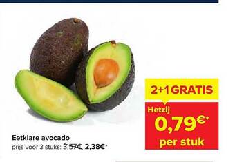 Carrefour Market Eetklare Avocado aanbieding