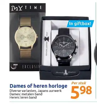 Action Dames of heren horloge aanbieding