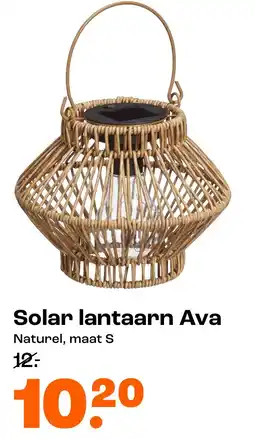 Kwantum Solar lantaarn Ava Naturel, maat S aanbieding