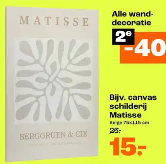 Kwantum Canvas schilderij Matisse aanbieding