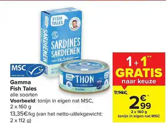 Carrefour Market Gamma Fish Tales aanbieding
