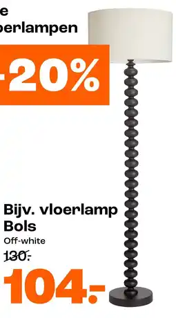 Kwantum Vloerlamp Bols Off-white aanbieding