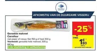 Carrefour Gerookte Makreel aanbieding