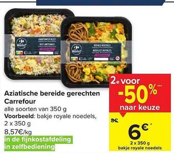 Carrefour Aziatische Bereide Gerechten aanbieding