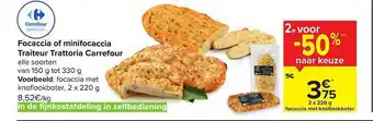 Carrefour Focaccia Of Minifocacvia Traiteur Trattoria aanbieding