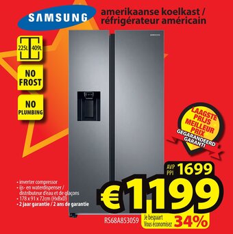 ElectroStock Samsung amerikaanse koelkast/refrigerateur americain aanbieding