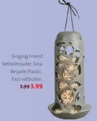 Intratuin Singing Friend Vetbolhouder Tara aanbieding