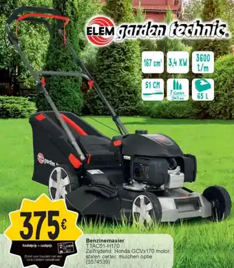 Cora Elem garden technic benzinemaaier TTAC51-H170 aanbieding