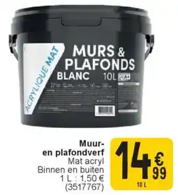 Cora Muur en plafondverf mat acryl binnen en buiten aanbieding