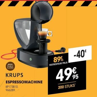 Electro Depot Krups Espressomachine aanbieding