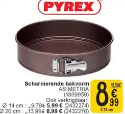 Cora Pyrex scharnierende bakvorm asimetria aanbieding