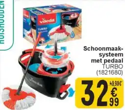 Cora Vileda schoonmaaksysteem met pedaal turbo aanbieding