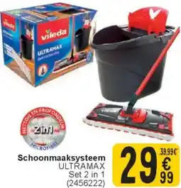 Cora Vileda schoonmaaksysteem ultramax set 2 in 1 aanbieding