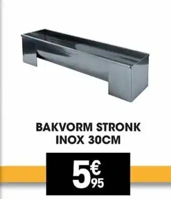 Electro Depot Bakvorm Stronk Inox 30cm aanbieding